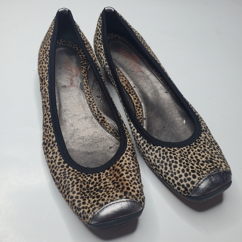 Sesto Meucci || Leopard Print Kitten Heels 6.5